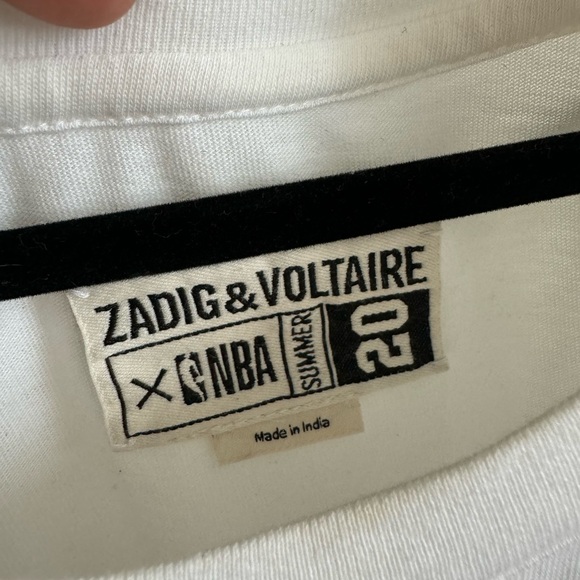 Never worn, ZADIG & Voltaire NBA shirt - Picture 3 of 4